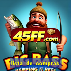 lista de compras para 2 pessoas